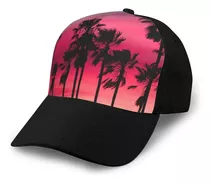 Palm Tree Sunset Gorra Béisbol Sombrero Papá Sombrero Moda