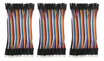 Paquete 120 Piezas Cable Jumper Dupont Macho - Hembra 10cm