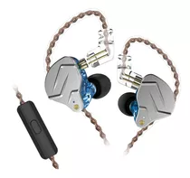 Audífonos In-ear Kz Zsn Pro Con Mic - Color Azul