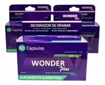 3 Meses Wonder Plus Pastillas Bajar Peso Kilos Adelgazante