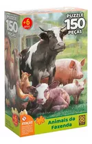 Quebra-cabeça - 150 Peças - Animais Da Fazenda - Grow