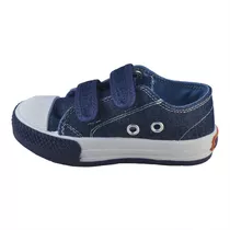 Zapatilla Bumper Abrojo Jean Azul Small Shoes Envío Gratis