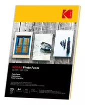 Papel Fotográfico Kodak A4 20 Hojas 180g Calidad Premium 
