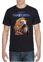 Polera The Mandalorian Star Wars Yoda Niños Adultos Algodón