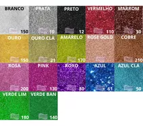 Glitter Pvc Lantecores Pacote 500g Pó Brilho Várias Cores