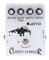 Pedal De Efecto Joyo Vintage Classic Flanger Jf-07  Blanco