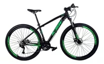 Mountain Bike Ksw Xlt 100 Aro 29 21  27v Freios De Disco Hidráulico Câmbios Shimano Altus Y Shimano Alivio Cor Preto/verde