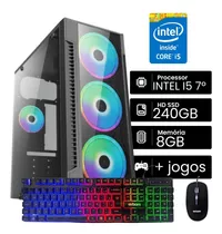 Pc Gamer Cpu Intel I5 7400 8gb Ddr4 Ssd 240gb