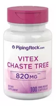 Vitex - Chaste Tree- 410 Mg X 100 Caps- Piping Rock Sabor Neutro