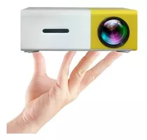 Mini Projetor Portátil Cinema Led 1080p 600 Lumens Hdmi Cor Branco/amarelo 110v/220v