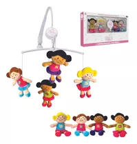 Mobile Musical Giratório Suporte P/ Berço Infantil Menina