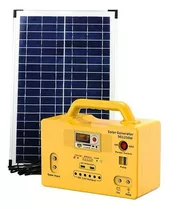 Kit Panel Solar + Batería + 6 Bombillos Carga Celular 1250w