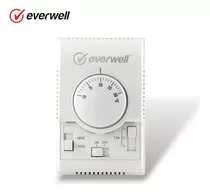 Termostato Ambiental Analógico 3 Velocidades 24v Everwell 