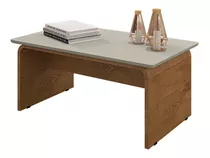 Mesa De Centro Sala De Estar Lilibeth Cor Off White/naturale