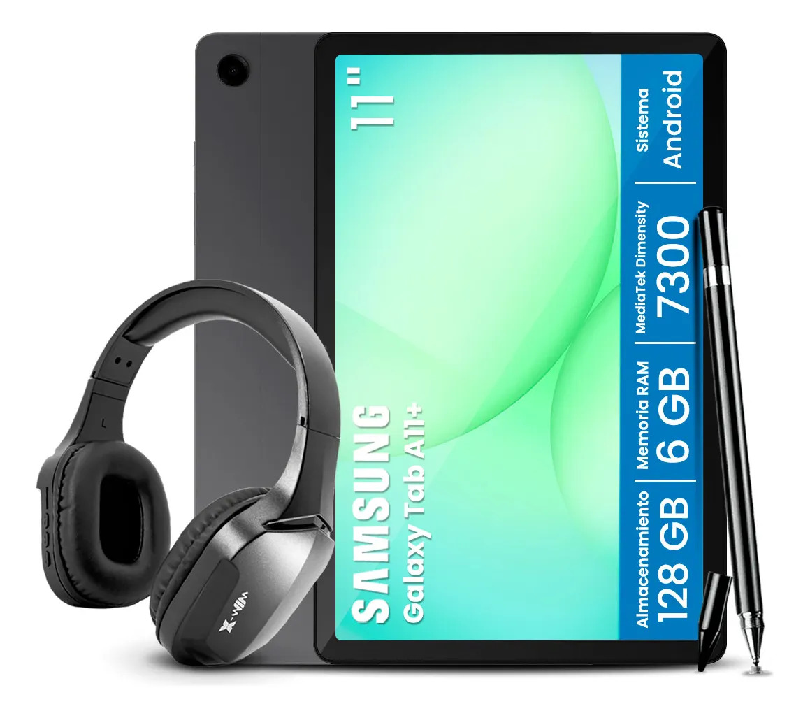 Tablet Samsung Galaxy Tab A11+ 128gb 6gb + Regalos Gris