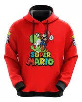 Blusa Moletom Sublimado Yoshi Mario Bros Nintendo Game 