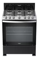 Estufa Whirlpool Wfr3100b A Gas/eléctrica 6 Quemadores  Negra Puerta Con Visor 5.1ft³