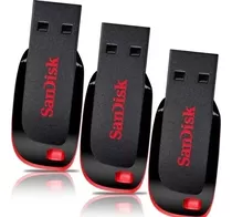 Kit 03 Pen Drive De 16gb Sandisk Cruzer Blade 