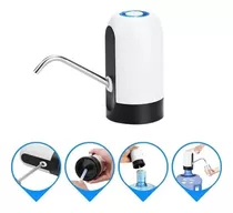 Bomba Dispensador Agua Eléctrico Recargable Usb Botellon Color Blanco Con Negro-228043 B46