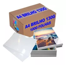 Papel Fotográfico 130g A4 Glossy 1000 Folhas Ultra Premium