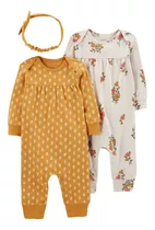 Carter´s Set 3 Piezas Osito-pijama Vincha Hojas 1n690010