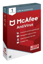 Mcafee Antivirus 2024 1 Pc 1 Año