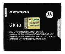 Bat-eria Motorola Moto G4 Play Gk 40 Xt1600 Xt1601 Xt1602
