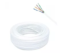 Cabo De Rede Internet Lan Rj45 Cat5 Blindado Branco 5 Metros