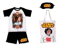 Star Wars Princesa Leia  Pijama+antifaz+bolsa Guardapijama