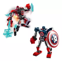 Pack Lego Oferta Capitan America + Hombre Araña 246pcs Febo