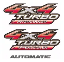 Adesivo 4x4 Turbo Intercooler +automatic (3 Pçs)