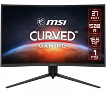 Msi Optix G27cq4 165hz 1ms 2k Qhd 1440p 27 Pulgadas Curvo Color Negro