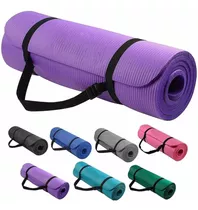 Mat De Yoga Colchoneta Ejercicio Pilates Antideslizante 10mm