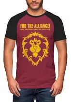 Camisetas Raglan World Of Warcraft Alliance Aliança Rpg Game