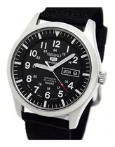 Reloj Seiko Militar 5 Snzg15j1 Negro