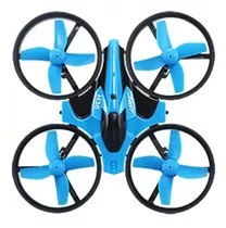 Mini Drone Jjrc H36 Azul 1 Baterias + 4 Hélices