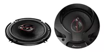 Parlante Tipo Pioneer Ts-r1651s Para Autos, Pickups & Suv Color Negro De 4 X 2 Unidades 