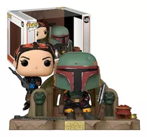 Boneco Funko Pop Boba Fett E Fennec On Throne #486 Star Wars