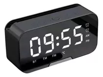 Reloj Despertador Digital Led Con Bocina Bluetooth/radio Fm