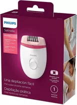 Depiladora Eléctrica Philips Essential Satinelle Blanco Electrica Be235 Beige 110v/220v 