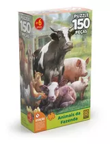 Quebra Cabeca Animais Da Fazenda 150 Pecas Grow 035208
