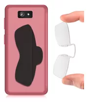 Óculos Portátil Com Capa De Silicone Para Celular!