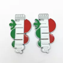 Par Emblemas Insignia Alfa Romeo  Cobra  Para Guardabarros