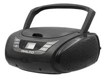 Radio Reproductor Portatil Boombox Bluetooth Cd Mp3 Negro