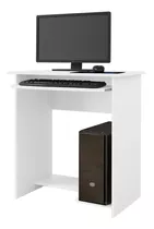 Escrivaninha Ej Móveis Mesa De Computador Prática Mdf, Mdp De 650mm X 775mm X 450mm Branco