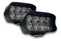 Kit X2 Faros Led Auxiliar Luz Blanca 12v Auto Moto A-vip