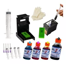 Kit De Recarga Para Cartuchos Impresoras Hp F4180 Snap Tinta