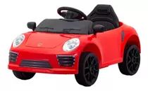 Carrinho Infantil Mini Porsche Elétrico Esporte Vermelha