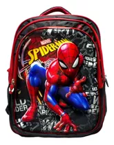 Mochila Hombre Araña Avengers Modelo 3 D Relieve + Premium