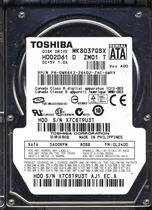 Disco Toshiba Notebook/pc/dvr/nvr Sata Ii 80gb 5400rpm 2,5